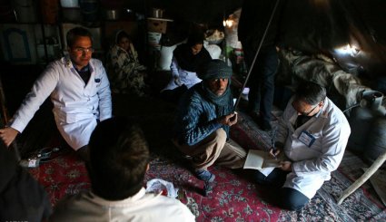 ارایه خدمات درمانی پدافند هوایی ارتش در منطقه عشایر نشین چاه عمار