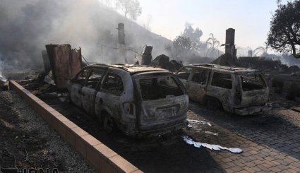 آتش سوزی مهیب در جنوب کالیفرنیا