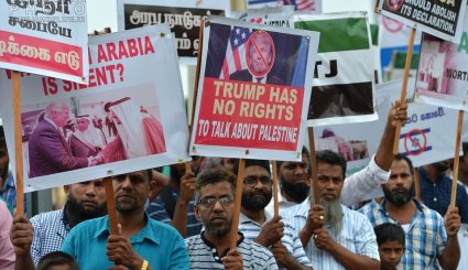 اعتراضات گسترده مسلمانان سریلانکا و شیلی نسبت به اعلام پایتخت جدید رژیم صهیونیستی
