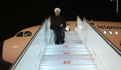 عکس - ورود روحانی به استانبول