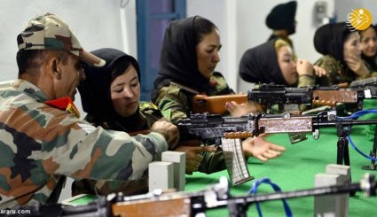  آموزش نظامی زنان افغان در هند