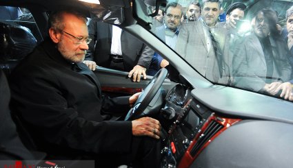 افتتاح خط تولید دو محصول جدید ایران‌ خودرو با حضور رییس مجلس - تصاویر