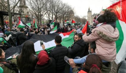 تظاهرات ضد اسرائیلی در پاریس