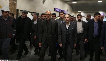 بازدید شهردار تهران از خطوط 6 و 7مترو تهران
