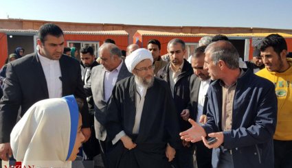 تصاویر/ بازدید رییس قوه قضاییه از مناطق زلزله زده کرمانشاه
