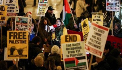 تظاهرات مردم آمریکا برای دختر فلسطینی