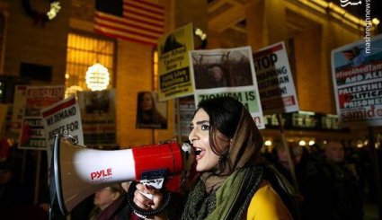 تظاهرات مردم آمریکا برای دختر فلسطینی