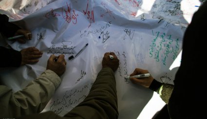 تصاویر/ راهپیمایی اعلام برائت از فتنه گران در قزوین
