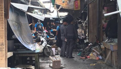 تصاویری از  انفجار خونین بمب در تایلند