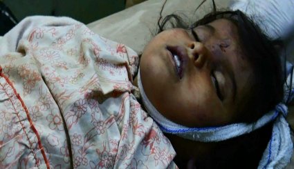 تصاویر جنایات جنگنده های آل سعود در حمله به خانه یک شهروند یمنی