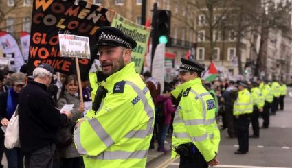 لندن/ تجمع معترضان به جنایات رژیم صهیونیستی + تصاویر
