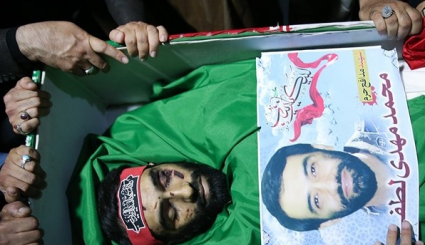 طهران.. مراسم توديع جثامين ثلاثة من شهداء العدوان الاسرائيلي على قاعدة 