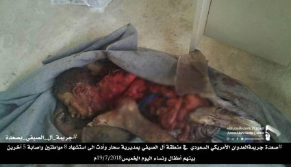 صور قاسية لمجزرة جديدة للعدوان في صعدة اليمنية 18+ 