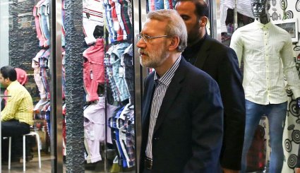 گپ و گفت رئیس مجلس با کسبه بازار تهران