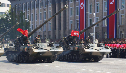 رژه ارتش کره شمالی بدون سخنرانی 