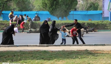 تصاویر جدید از حمله تروریستی به رژه نیروهای مسلح در اهواز