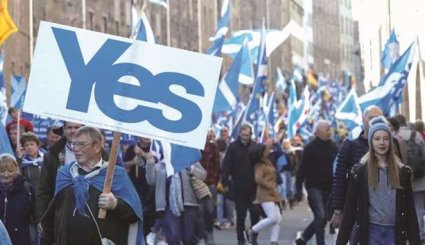 برگزاری بزرگترین راهپیمایی استقلال از بریتانیا در اسکاتلند+تصاویر