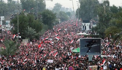 جلوه های ویژه تظاهرات امروز عراق + تصاویر