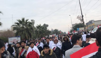 جلوه های ویژه تظاهرات امروز عراق + تصاویر