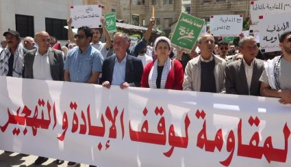 بالفيديو.. الشارع الاردني يعلن دعمه للرد الايراني على الاعتداء الصهيوني