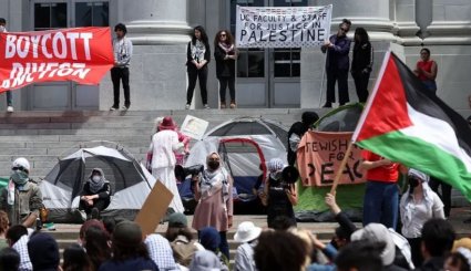 أوامر بفض اعتصام جامعة كاليفورنيا المؤيد لفلسطين 
