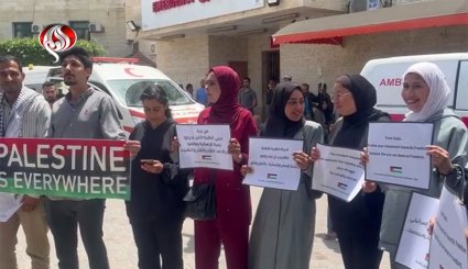 طلاب غزة يدعمون ثورة طلاب الجامعات الاميركية والاوروبية