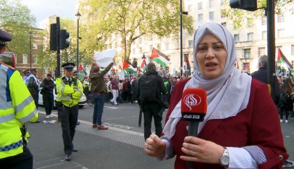 وقفة احتجاجية أمام مقر رئاسة الوزراء في لندن