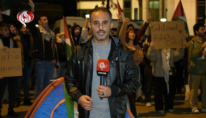 اسطنبول.. اعتصام مفتوح أمام قنصلية الاحتلال الاسرائيلي