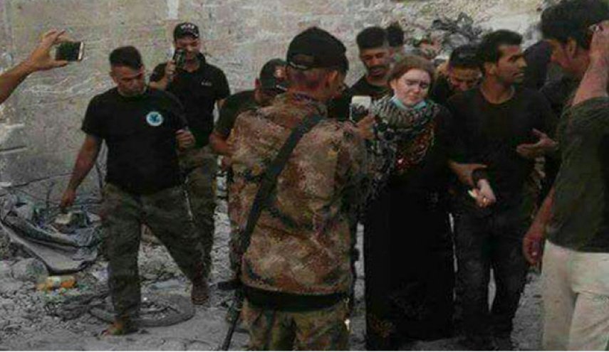 عکس؛ زن داعشی روسی در موصل بازداشت شد