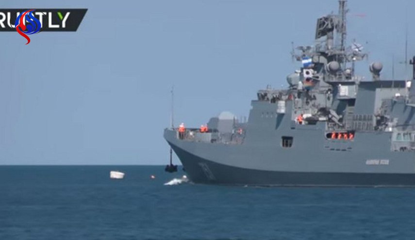 اولین رزمایش دریایی روسیه نزدیک سوریه