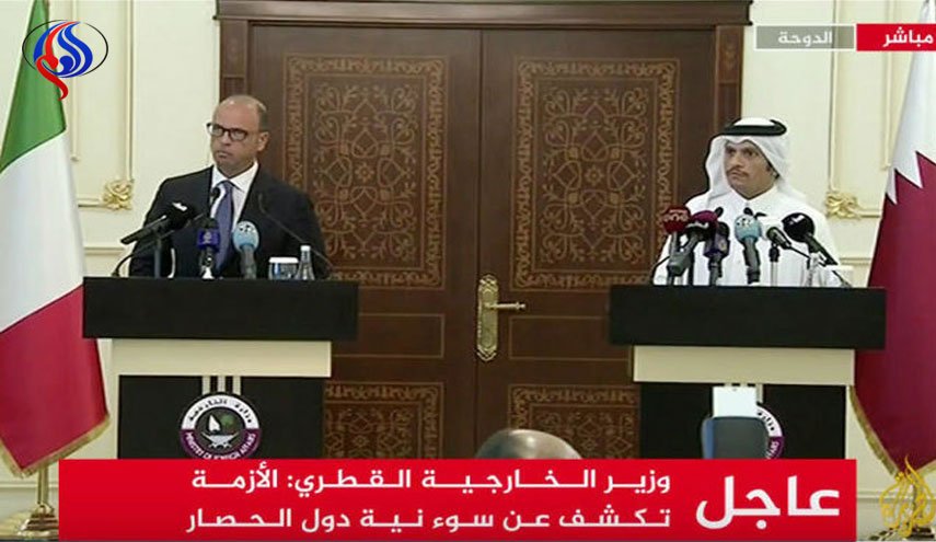 واکنش وزیر خارجه قطر به دست دادن ظریف با جبیر