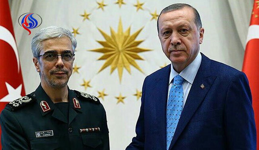 رئیس ستاد کل نیروهای مسلح ایران با اردوغان دیدار کرد