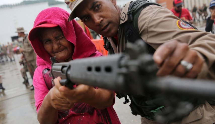 Venezuelan army, civil militias hold exercises after Trump threat
