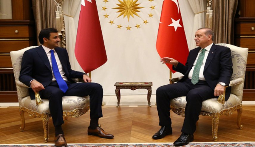 دیدار امیر قطر با اردوغان در آنکارا