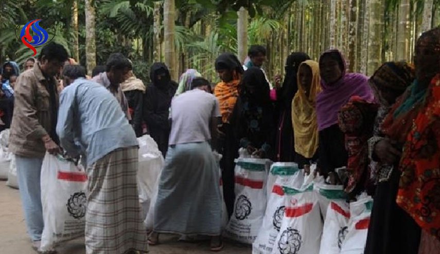 کمکهای ایران در میان مسلمانان میانمار توزیع شد