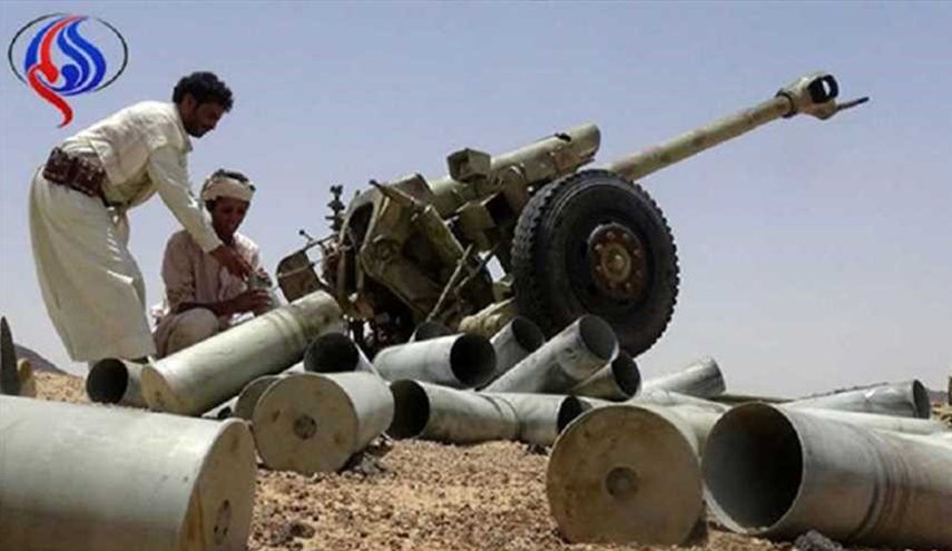 حمله توپخانه ای نیروهای یمنی به مواضع مزدوران در جوف