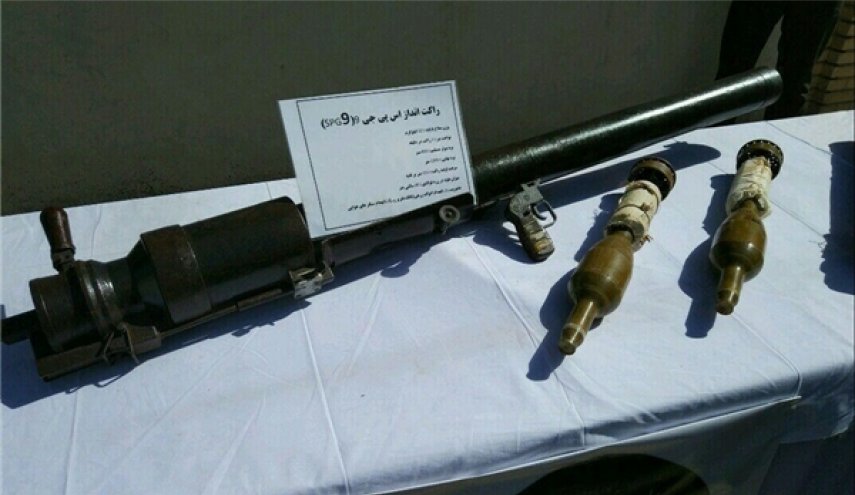 ضبط اسلحة متطورة وشبه ثقيلة من خلية ارهابية جنوب شرقي ايران