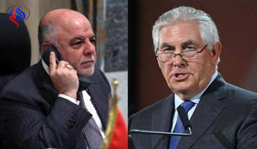 وزیر خارجية اميركا للعبادي: لا نعترف باستفتاء كردستان