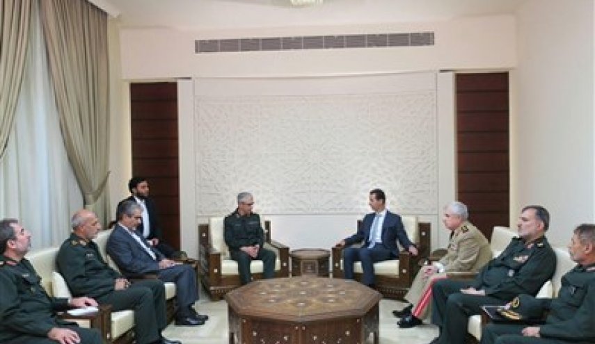 رئيس الاركان الايرانية يلتقي الرئيس السوري