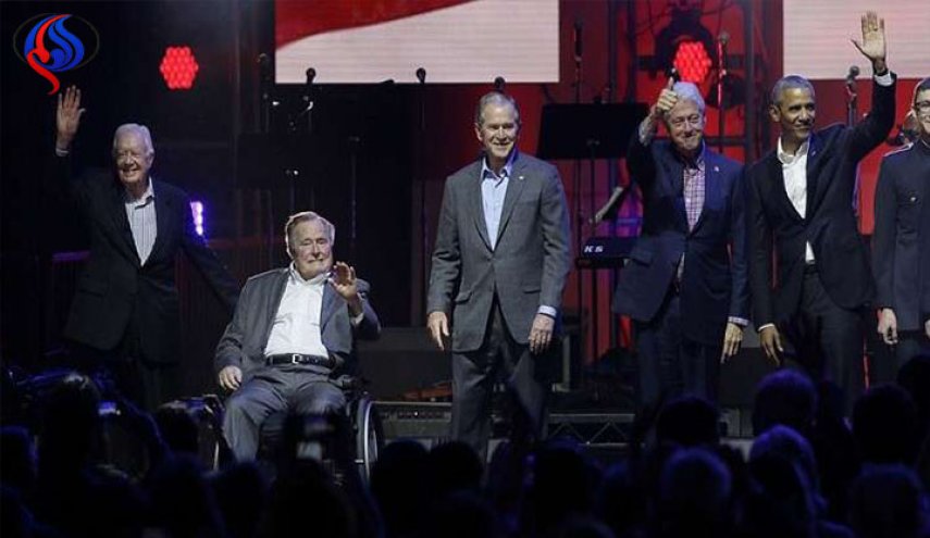  5 رؤساء أمريكيين سابقين فى حفلة موسيقية لدعم ضحايا الأعاصير