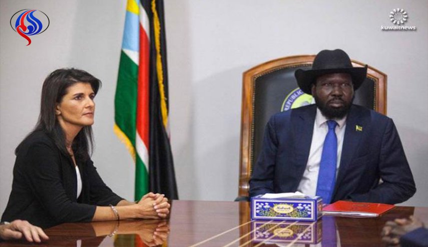 السفيرة الأمريكية تلتقى رئيس جنوب السودان فى جوبا