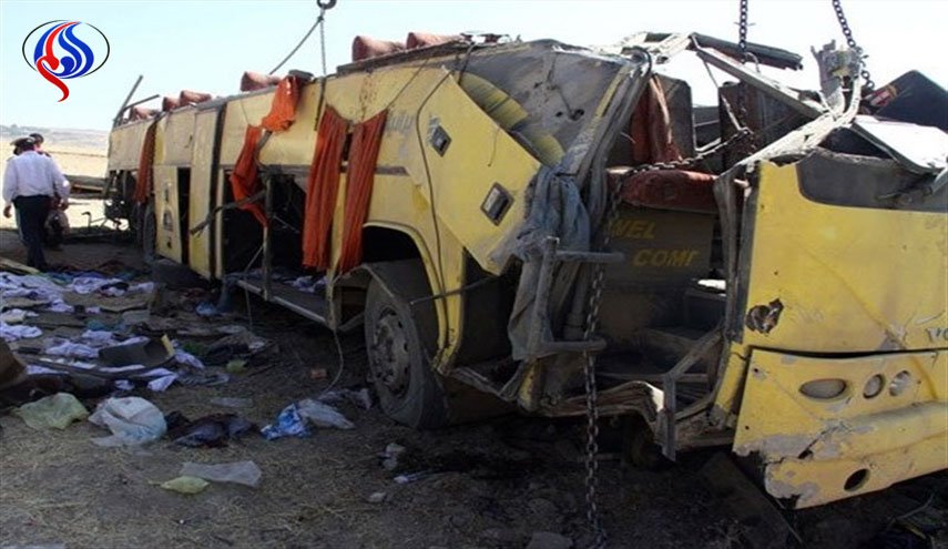 یک اتوبوس حامل زوار ایرانی در 