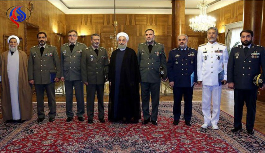 الرئيس روحاني: الحكومة تواصل دعمها للقوات المسلحة