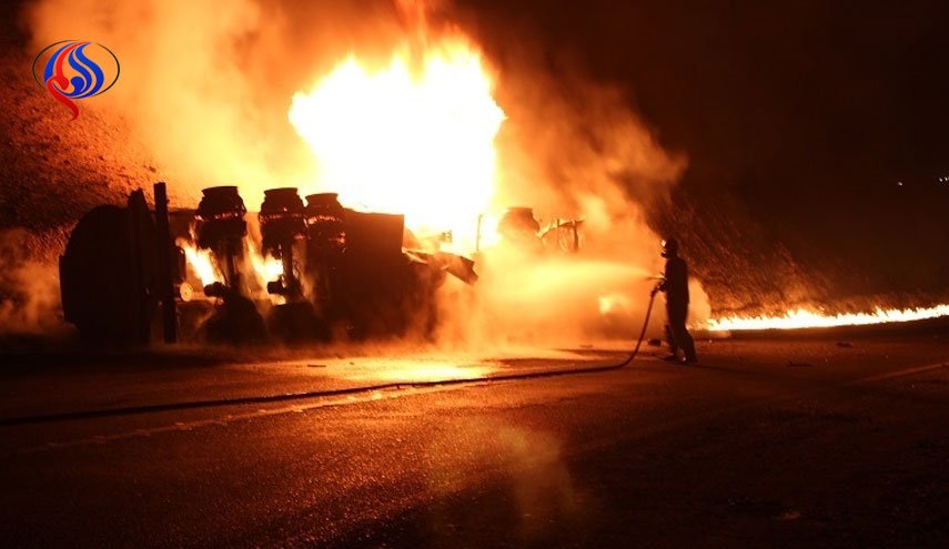 20 مصدوم در انفجار تریلر حامل بنزین در خوزستان