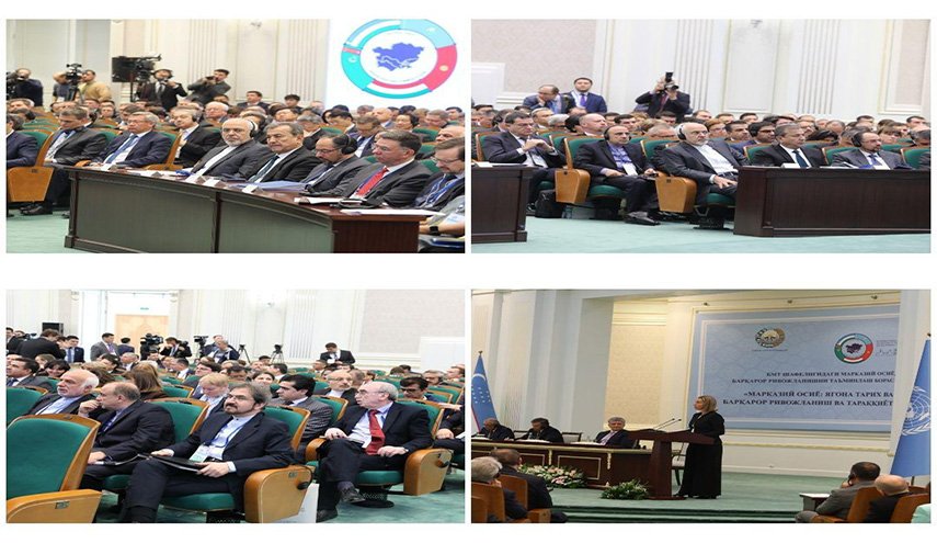 آغاز کنفرانس بین المللی امنیت و توسعه پایدار در آسیای مرکزی با حضور ظریف