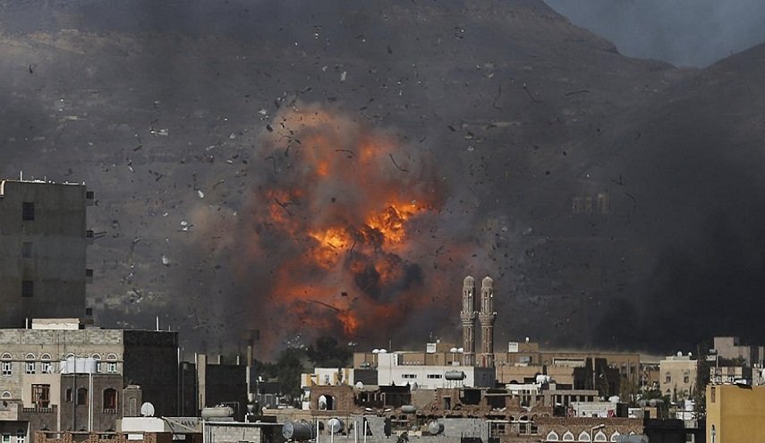 سلسلة غارات لطائرات العدوان على وسط العاصمة صنعاء