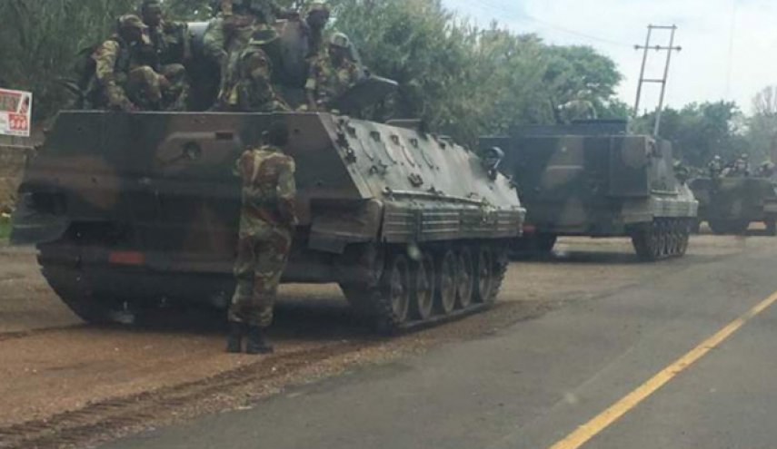 تلویزیون زیمبابوه در کنترل نظامیان

