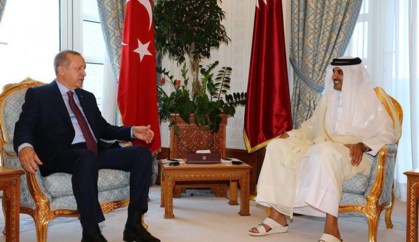 اردوغان با امیر قطر دیدار کرد