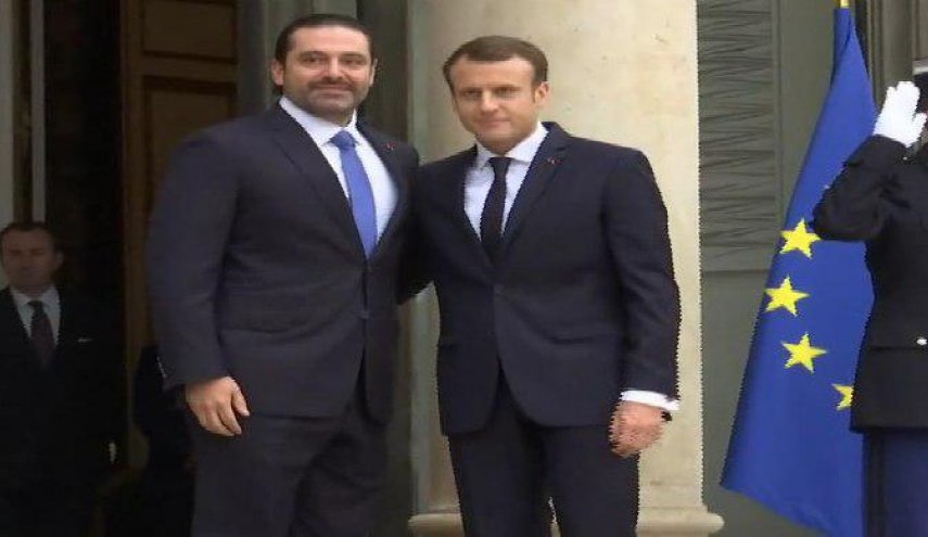 ورود «سعد الحریری» به کاخ الیزه و دیدار با رئیس‌جمهور فرانسه