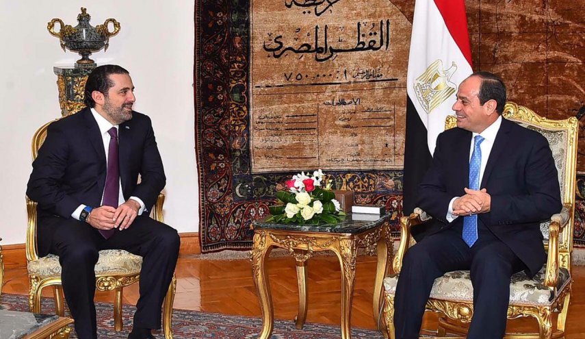تصاویر دیدار سیسی و سعد حریری در قاهره